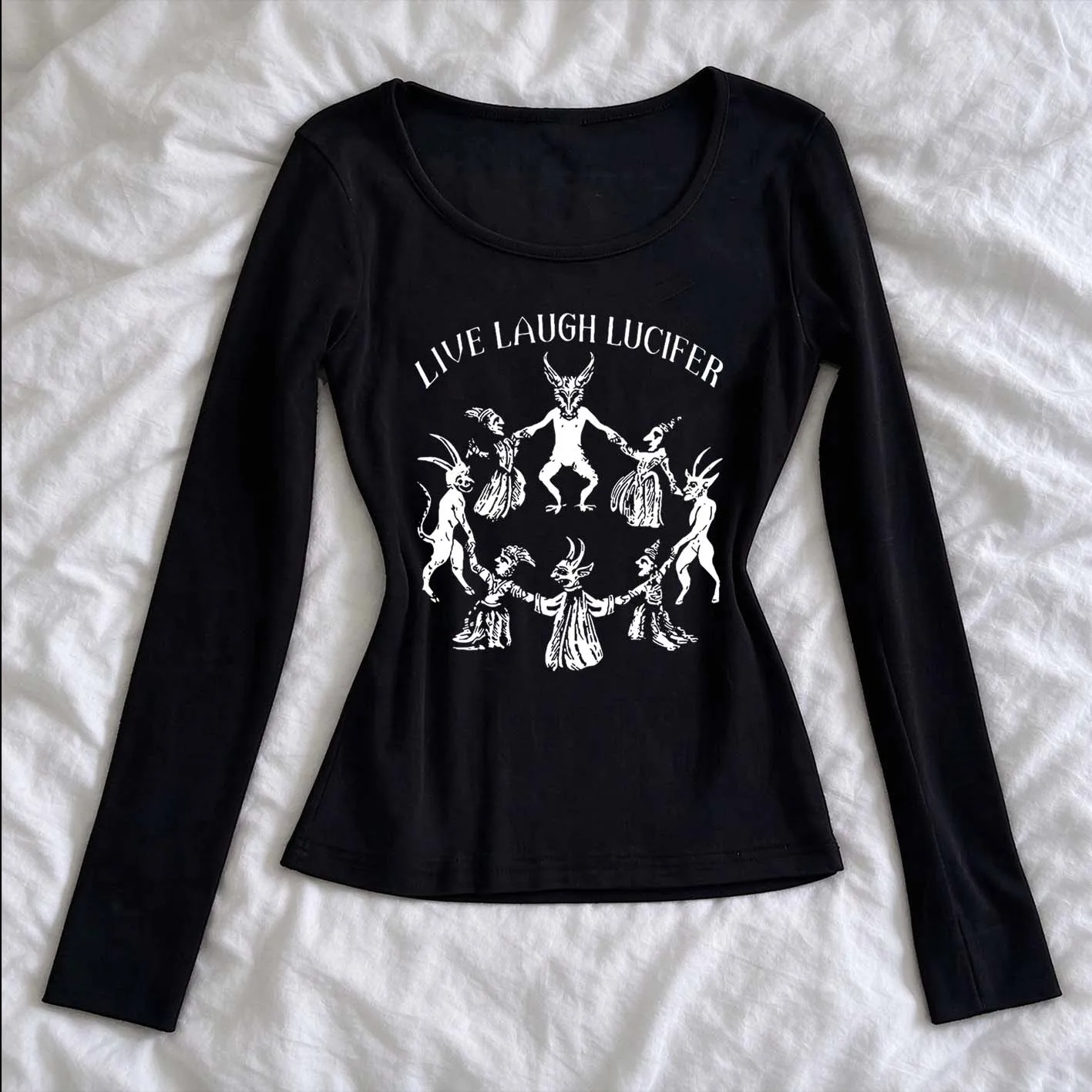 Graphic T Shirts Women's T-shirts 2000s Clothes Y2k Tops 90s Vintage Clothes Long Sleeve Baby Tees Y2k Top Cuteore Anime Girl