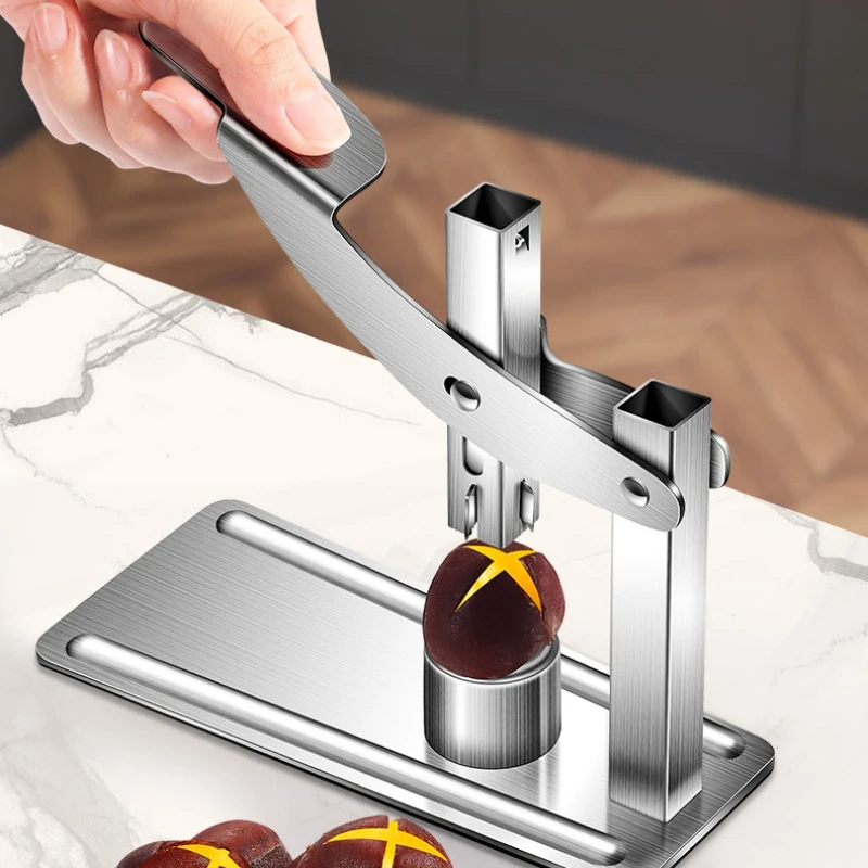 الفولاذ المقاوم للصدأ الثقيلة الكستناء المفرقع المحمولة كسارة البندق Cutte الكستناء كليب عدم الانزلاق مقبض الجوز فتاحة أداة أدوات