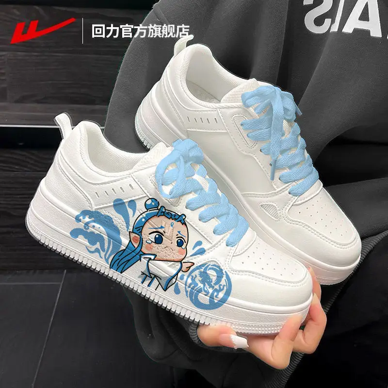 New Cute Cartoon Ao Bing Nezha Shoes Ins Demonic Children's Sea Sports Shoes Versatile Lightweight Low Top Shoes Holiday Gifts