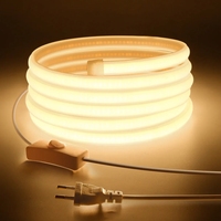 35M Neon Soft Tube Cob LED Strip Light Super Bright 320LEDs/m RA90 with Switch EU/US Plug Waterproof Outdoor Decor 110V 220V