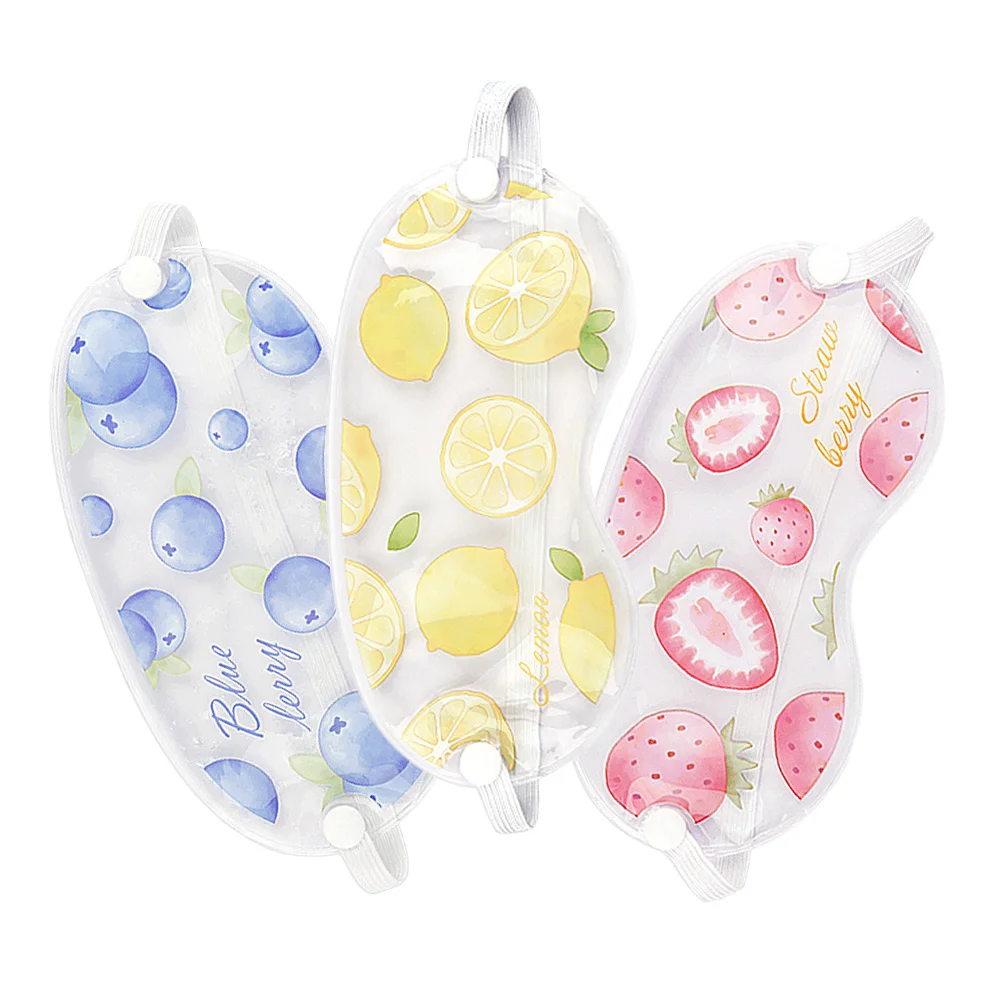 

3 шт., ледяная гелевая маска для глаз, холодный горячий компресс, уменьшение усталости глаз, релаксация, милый дизайн, охлаждающая маска для глаз