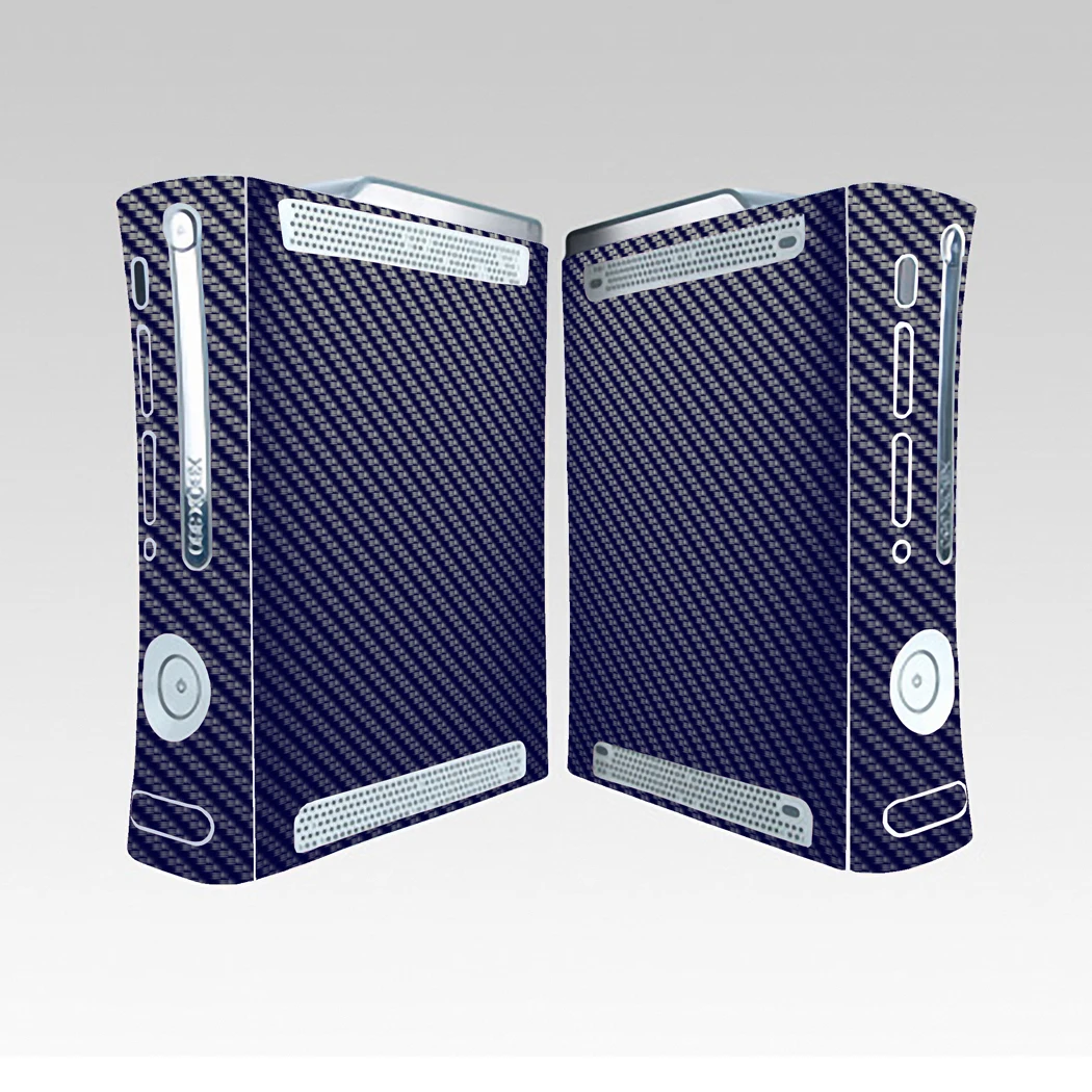 7 ألوان ألياف الكربون جلد فينيل ملصق حامي لمايكروسوفت Xbox 360 الأصلي الدهون و 2 تحكم جلود ملصقات