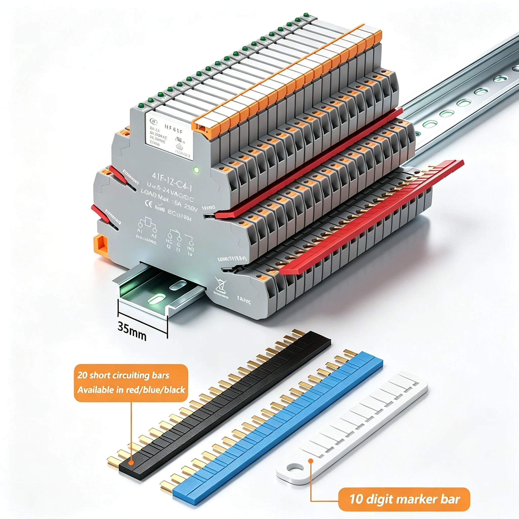 Slim Relay 41F-1Z-C4-1 1Z-C2 Integrated PCB Mount Power Relay With 12-24V Universal Base Industrial Din Rail Ultra-thin Relay