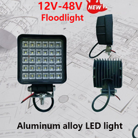 30W LED Car Fog Light 12V-48V Work Light Spotlight Floodlight Square Headlamp for Truck SUV 4X4 4WD Off-road Engineering Headlig