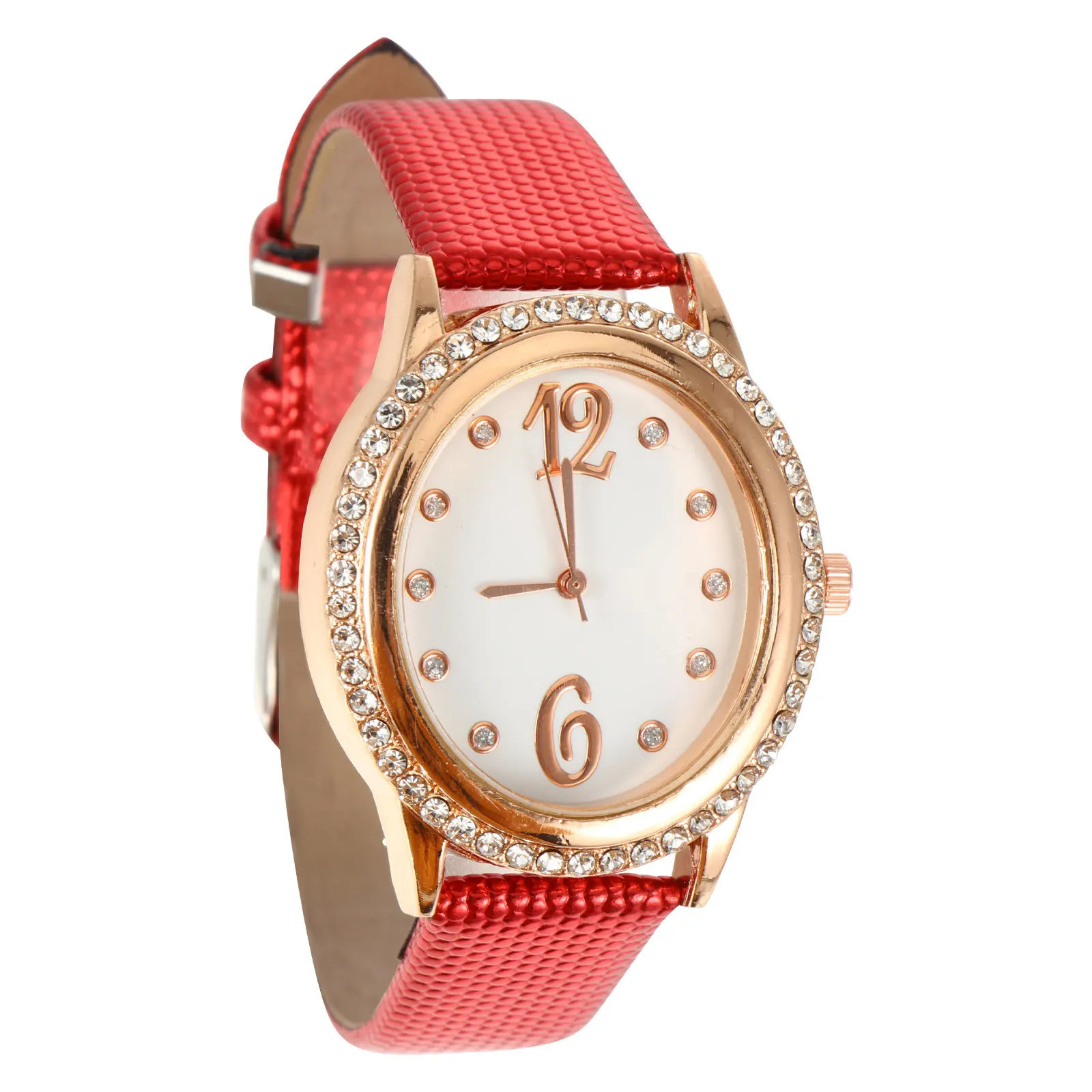 Elegant Diamond Studded Oval Quartz Wristwatch for Women Fine Workmanship Precise Timekeeping Lightweight Chic Fashion Business
