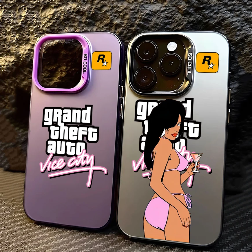 Чехол для телефона Hot Single Player Game Rstars GTA для iPhone 16e 16 15 14 13 12 11 mini Pro Max X XR XSMAX 8 7 Plus с защитой от падения, матовый