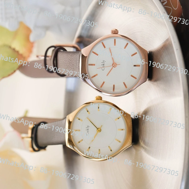 

Кварцевые универсальные нишевые женские часы с холодным ветром, студенческие водонепроницаемые модные стрелки с круглым циферблатом