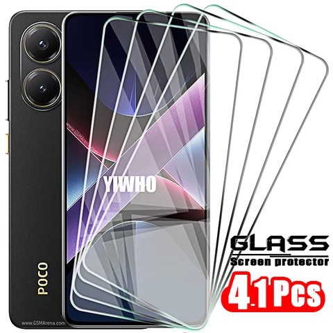 4-1 шт. закаленное стекло для Xiaomi Poco X7 Pro X6 X5 X4 X3, защитная пленка для экрана Pocco Poxo X7pro X 7 6 5 Pro, передняя защитная пленка