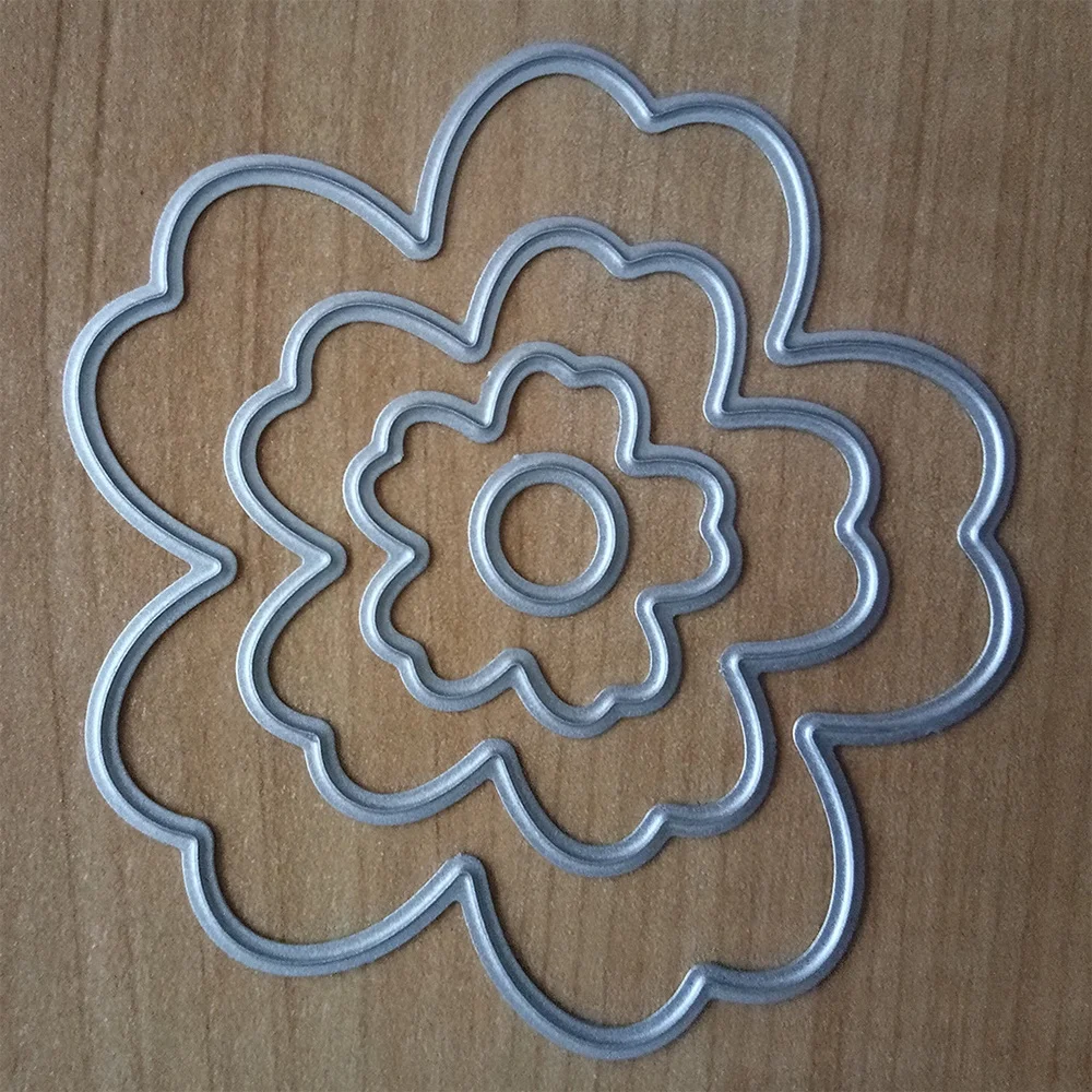 Metal Cutting Dies Flowers Stencils DIY Scrapbooking Cuts Album Paper Cards Crafts Embossing Templates
