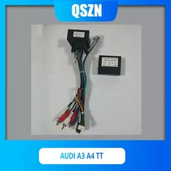 QSZN DVD Double Canbus Box For Audi A3 A4 TT Harness Wiring Cables Car Radio Power cables