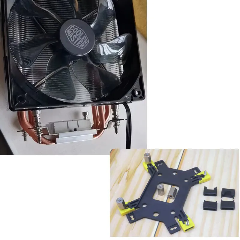 Cooler Master Intel LGA115X 1366 LGA2011 Sqrare AMD AM3 AM4 Back plateFor MasterAir T610P T400PRO CPU Radiator Plate basement