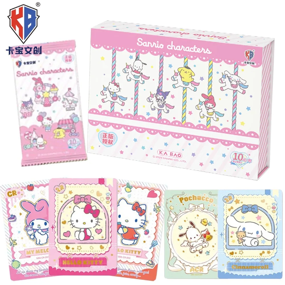 

KABAO Original Sanrio Collection Card Japanese Popular Cute Cartoon Character Window Opening Craft Card Girl Cherish Gift Toys