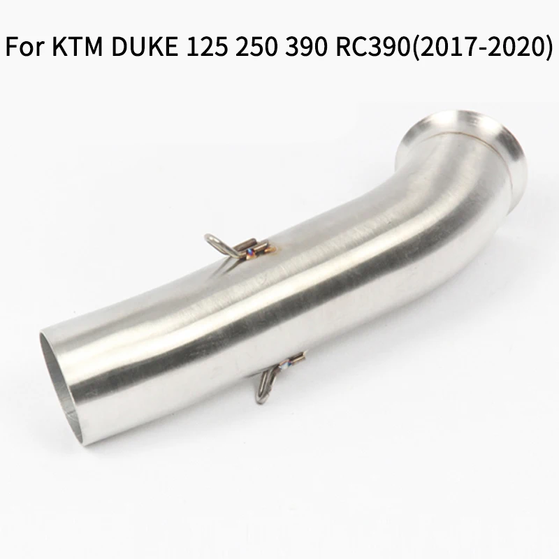 Motorcyle Exhaust Middle Link Pipe 51mm Muffler Escape Section Adapter Connect  for KTM DUKE RC 125 250 390 RC390 Duke390