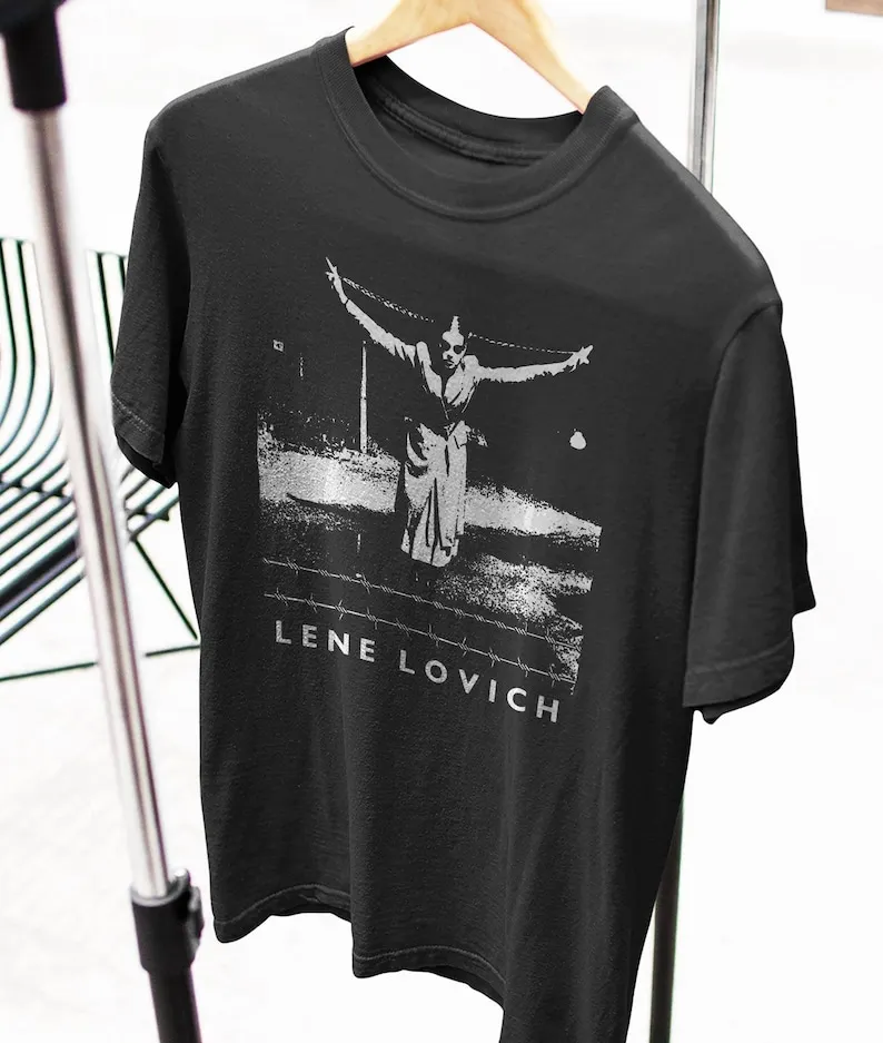 Lene Lovich T shirt screen print short sleeve shirt cotton