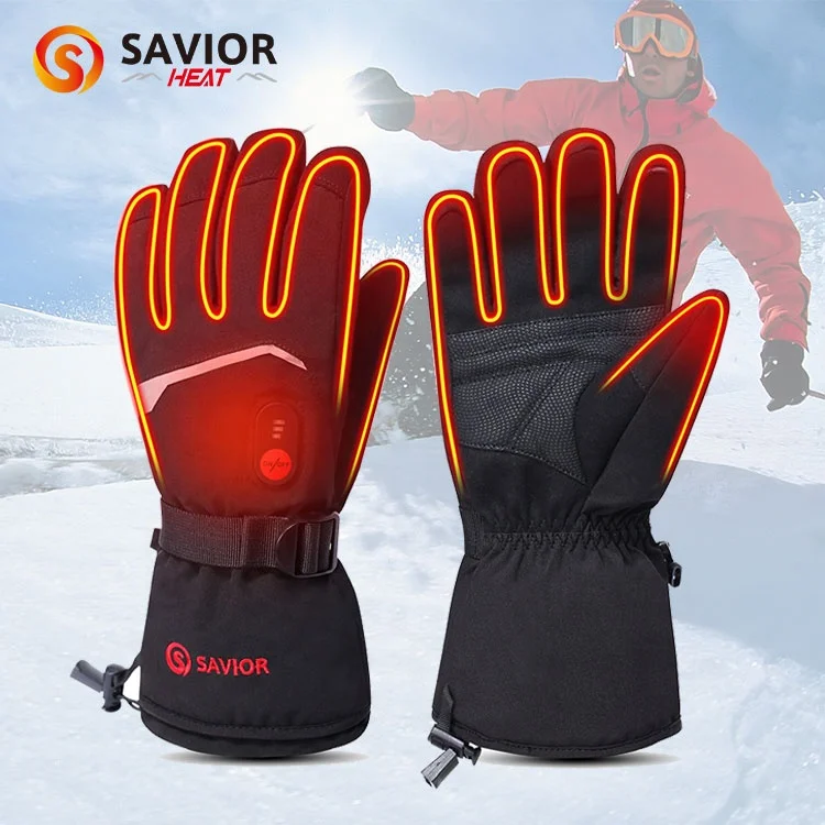 Winter Thermal Heated Gloves Have Stock in Canada's Warehouse Touch Screen Men Women Electric Battery Heated Ski Gloves