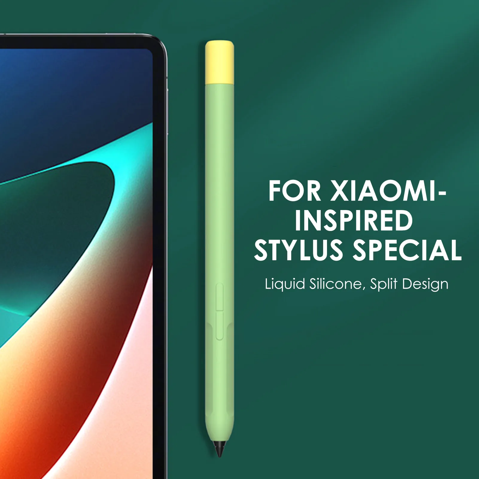 ستايلس لينة غطاء من السيليكون forشاومي قلم رصاص اللوحي اللمس القلم واقية غطاء للأكمام forشاومي اللوحي اكسسوارات