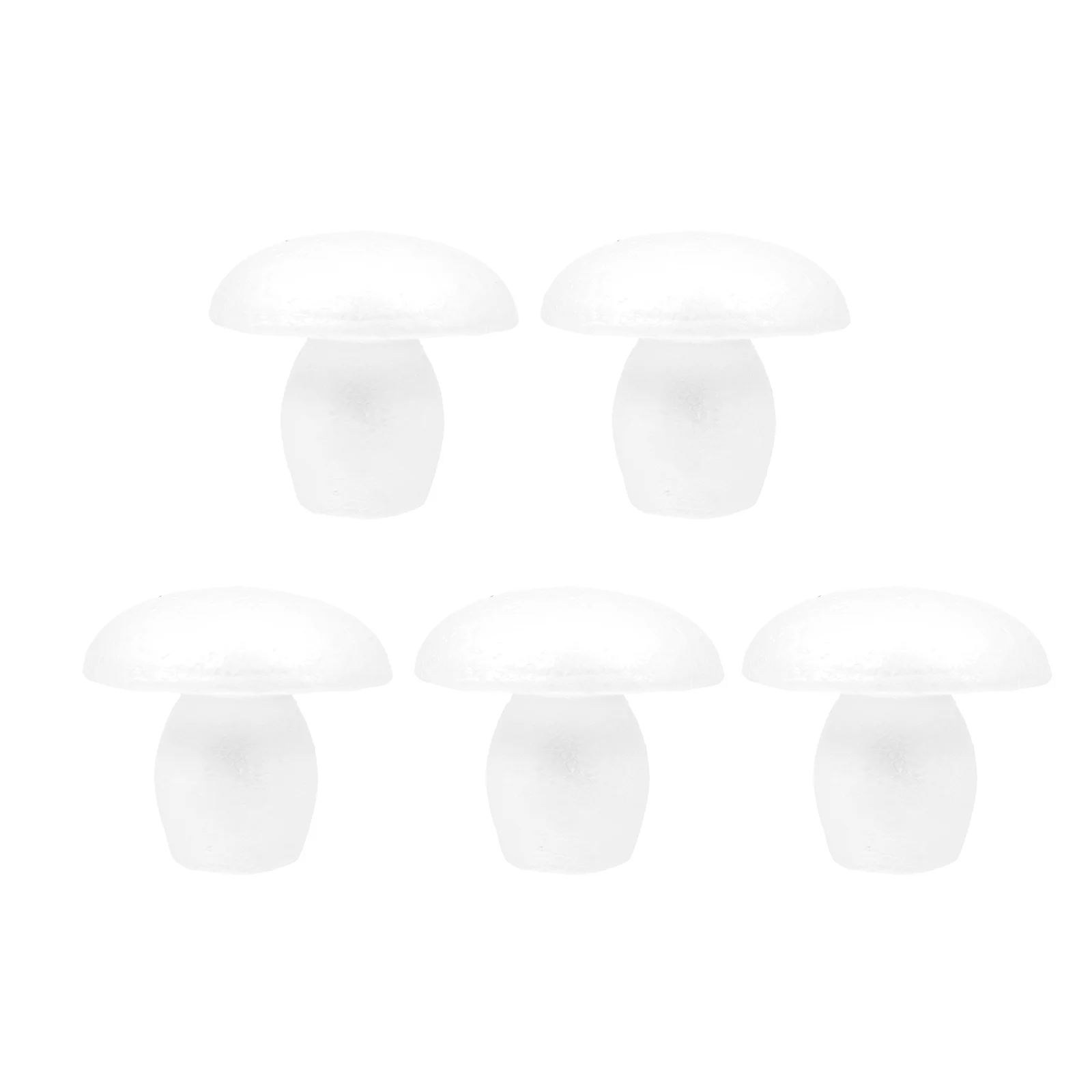 5 Pcs Foam Solid Mushroom Modelling Plant Pot Decor Flower Decorations DIY Ornament School Craft Project Painting Flowers