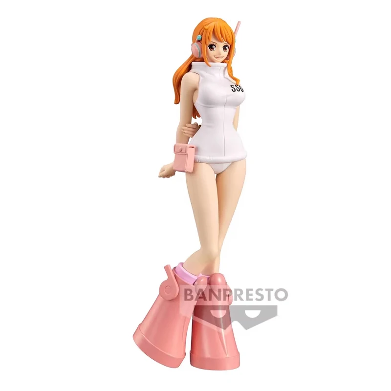 InStock BANDAI Original BANPRESTO ONE PIECE DXF THE GRANDLINE LADY Nami Bonney Robin Lilith อะนิเมะรุ่นของเล่นของขวัญเด็ก
