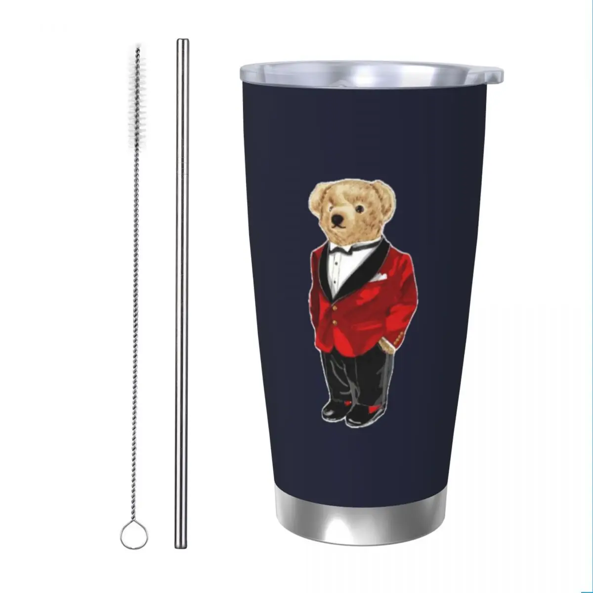 Ralph Bear 20oz Stainless Steel Insulated Thermal Coffee Car Cup Cold Hot Mugs Vacuum Flask