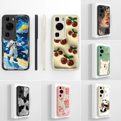 Case For Huawei P60 P60Pro P60Art Funda Cute Cherry Astronaut Soft Protective Back Cover For P60 Art Phone Cases P60 Pro Coque