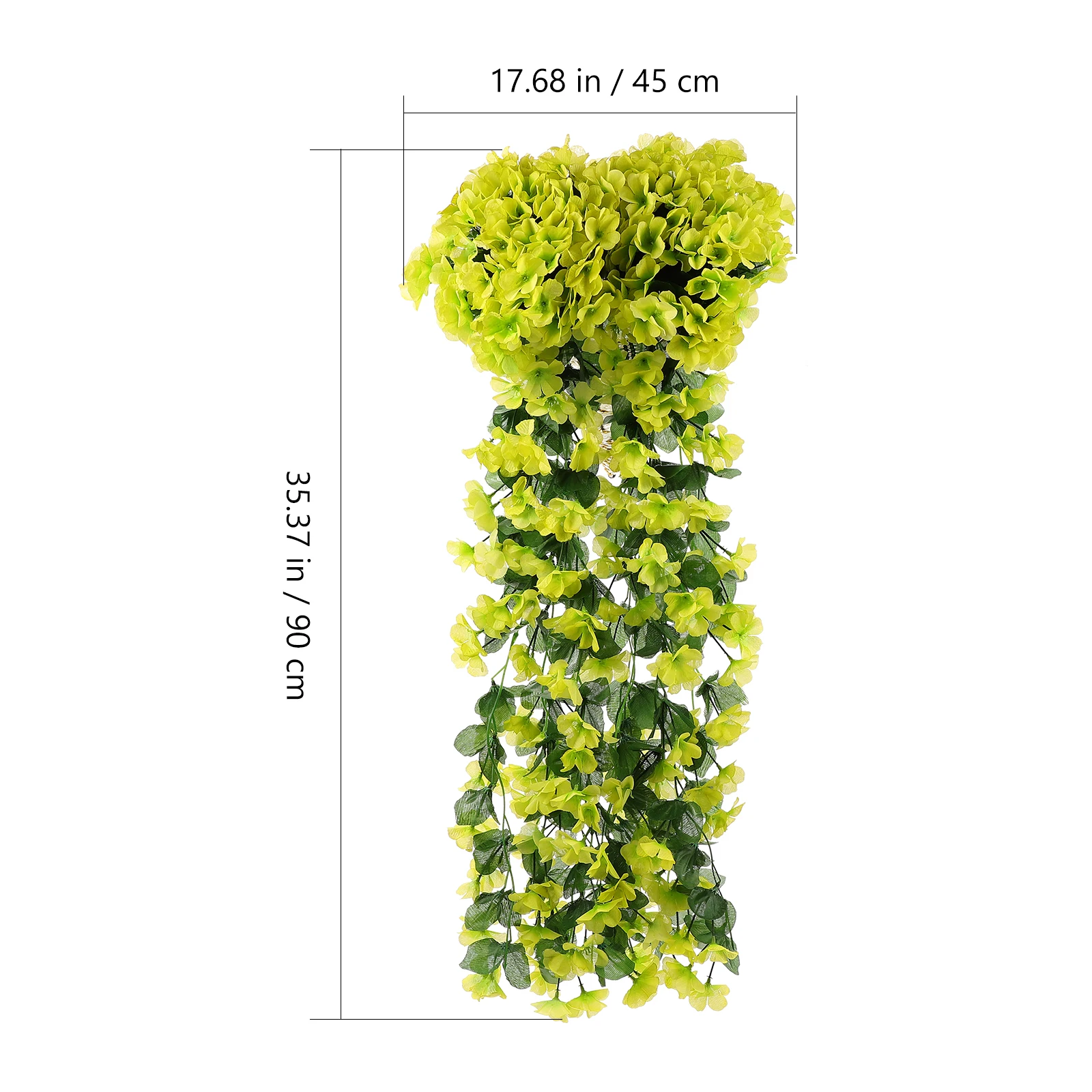 

2 Pcs Simulated Violet Decoration Faux Hanging Flowers Purple Fake Wall Artificial Injection Ribs