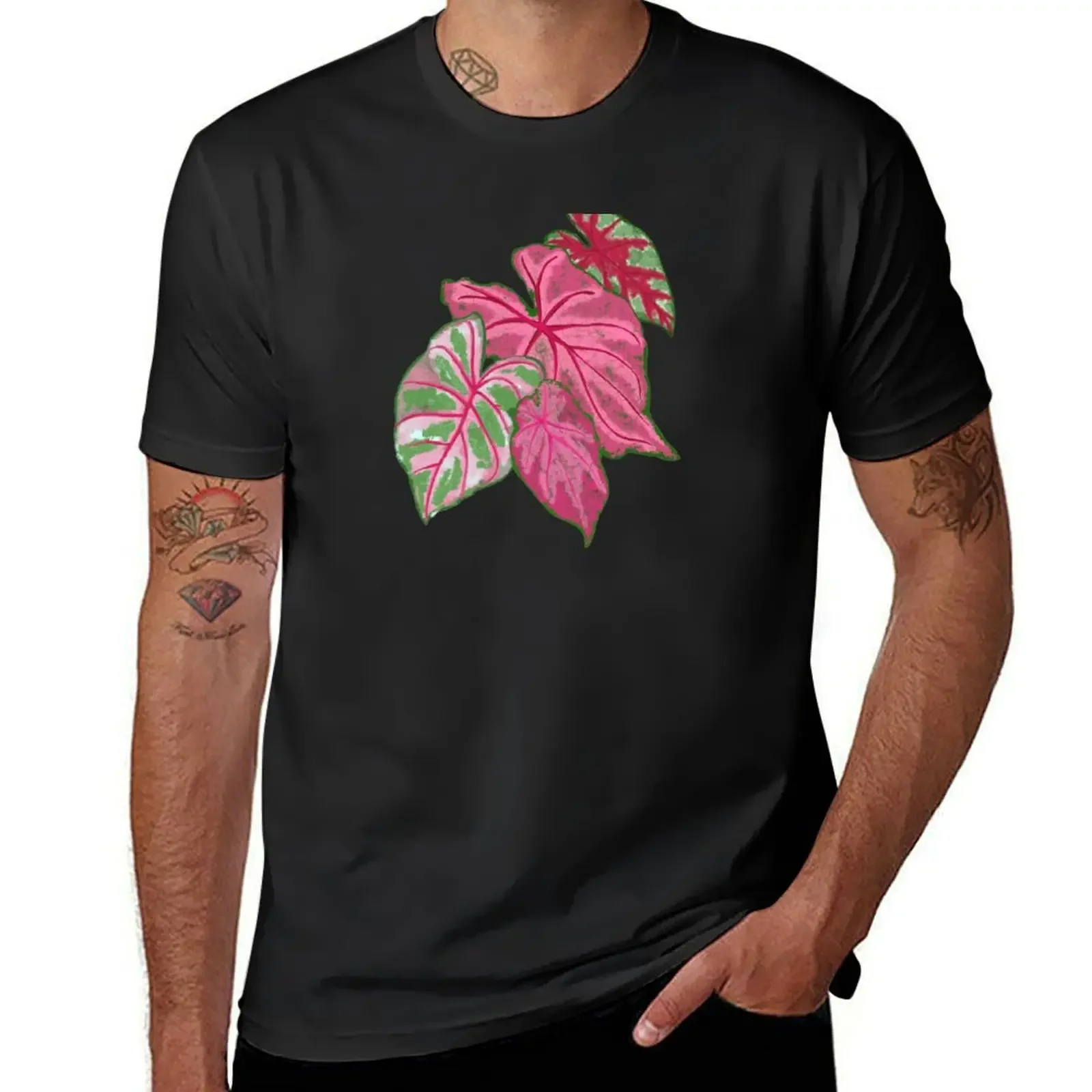 

Caladium T-Shirt summer top graphic t shirts vintage graphic tee quick drying designer t shirt men