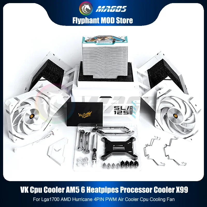 

Охладитель процессора VK AM5 6, охладитель процессора X99 для Lga1700 AMD Hurricane, 4 контакта, ШИМ, воздушный охладитель, вентилятор охлаждения процессора