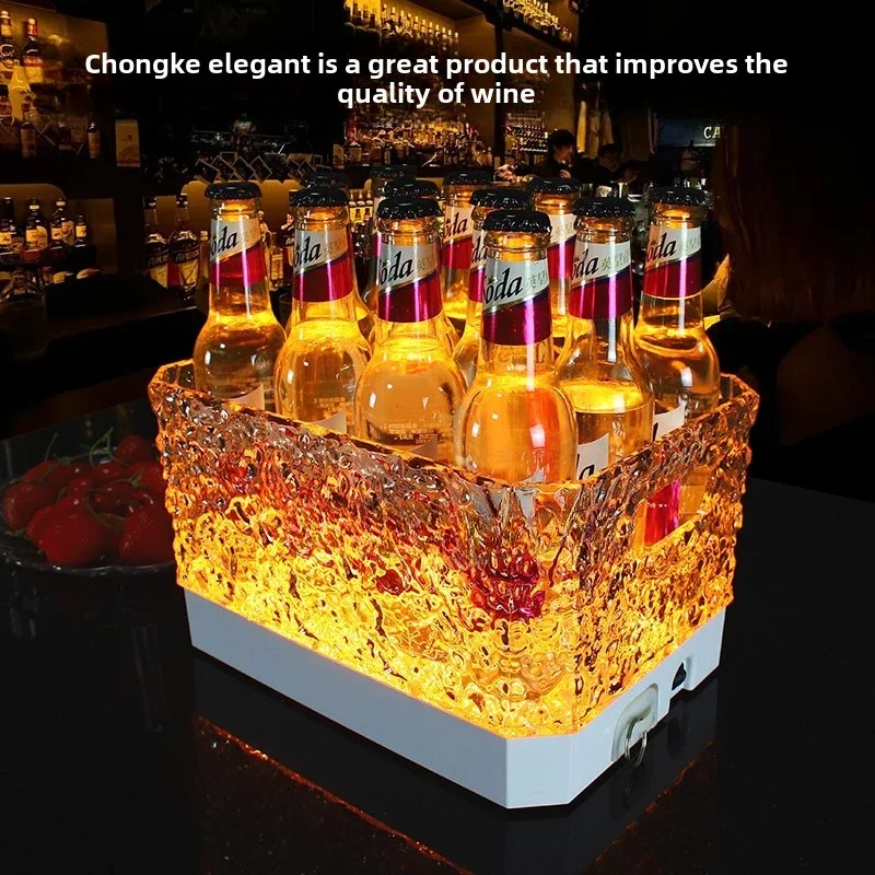 

Internet celebrity new luminous ice bucket KTV bar commercial high value beer