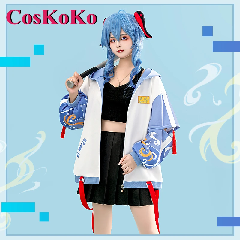 CosKoKo Xiao/Wanderer/Tartaglia/Zhongli/Ganyu/Yae Miko/Raiden Cosplay Genshin Impact Costume Little Animal Adventure Group Coat