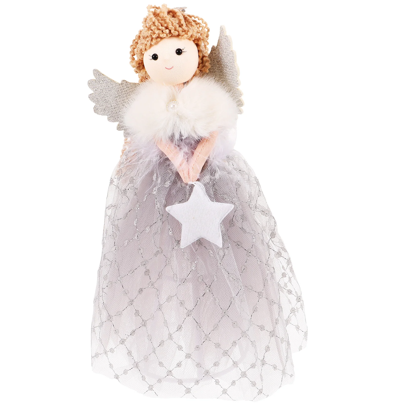 

Christmas Tree Finial Angel Decoration Top Star (gold) Statues Ornaments 1 Angels