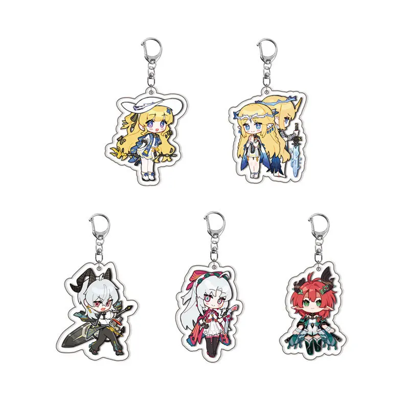 Game Wuthering Waves Imperator Carlotta Montelli Encore Cosplay COSTUME Acrylic Key Chains Keyring Prop Xmas Gift