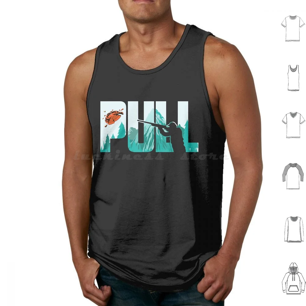 Pull Clay Shooting Cute Pigeon Shooterplayerfunny Tank Tops Vest Sleeveless Skeet Shooting Trap Shooting Clay Shooting Skeet