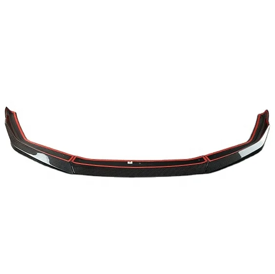 

F90 M5 LCI Front Bumper Lip - 3-Piece Style Carbon Fiber