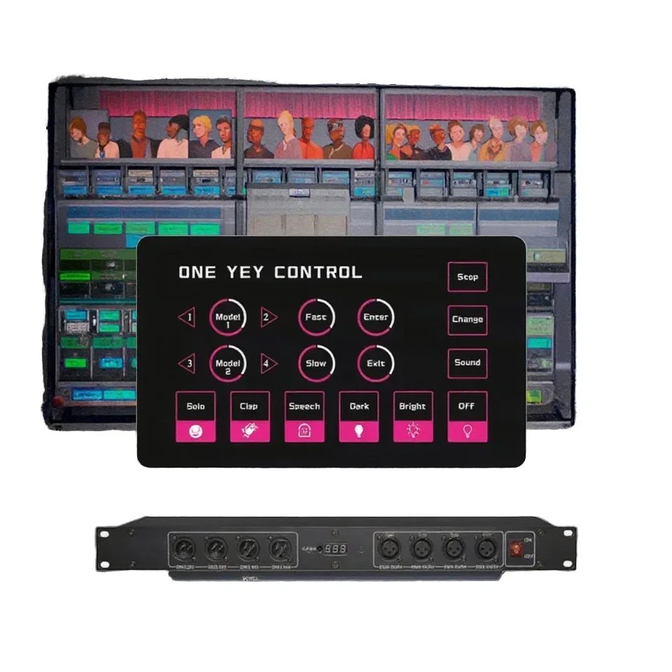 12V DC ROHS Certified 1 Channel Output DMX Connection Mode One-Key Control System Manual Dimmer Touch Panel Light Show ROHS