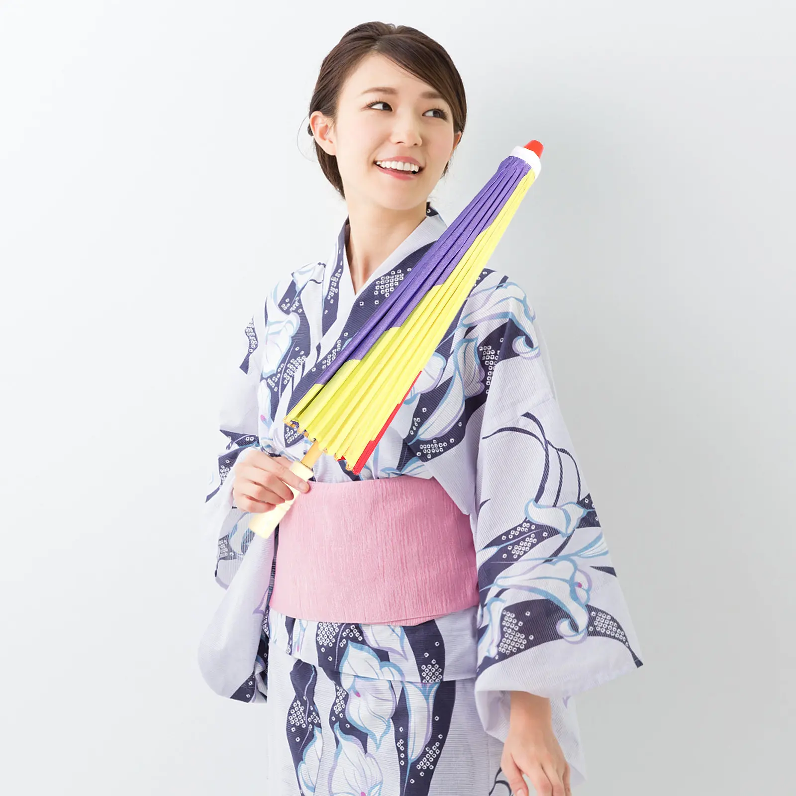 

1 шт. Привлекательный зонт в японском стиле, шелковый парасоль, декоративный реквизит для фотосессий, свадебный зонт для девичника