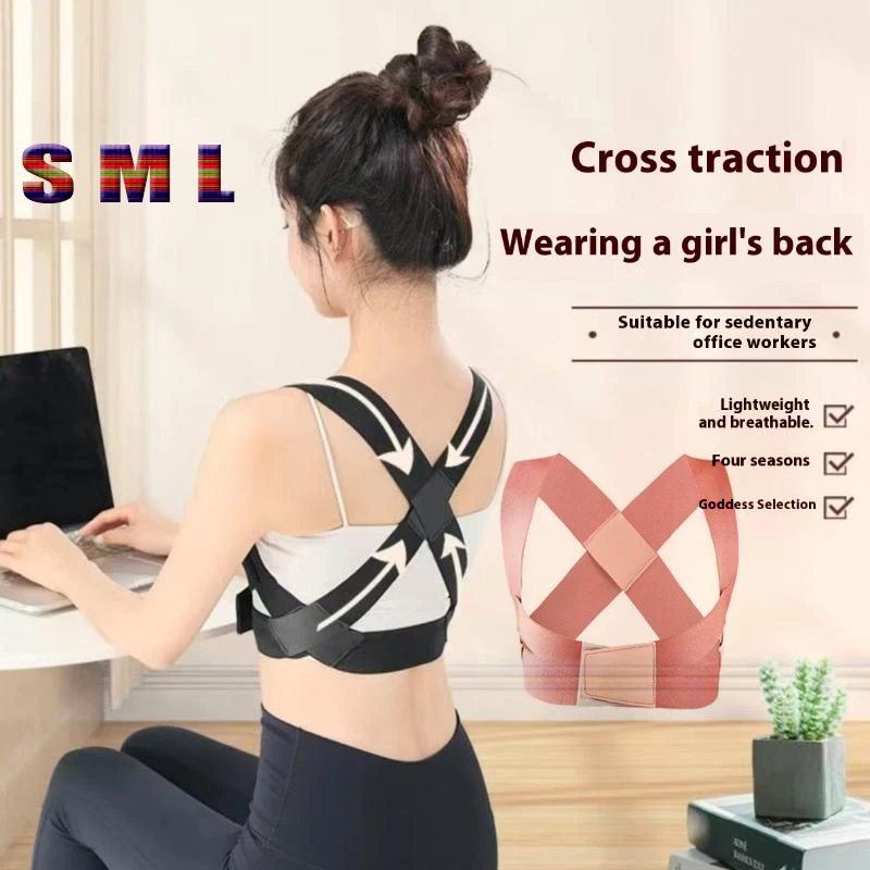 

S M L Posture Corrector Brace For Women Breathable Back Posture Correction Back Support Belt Adjustable Shoulder For Students