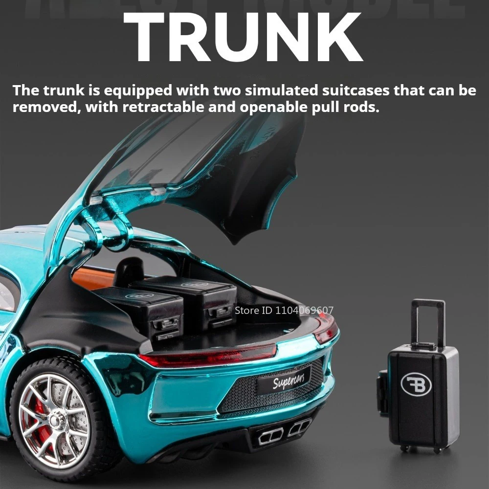 Modelo de coche atlántico 720S 1:24, juguete de aleación fundido a presión, tracción hacia atrás, absorción de impacto, coches deportivos galvanizados, modelos, juguetes de recuerdo para adultos