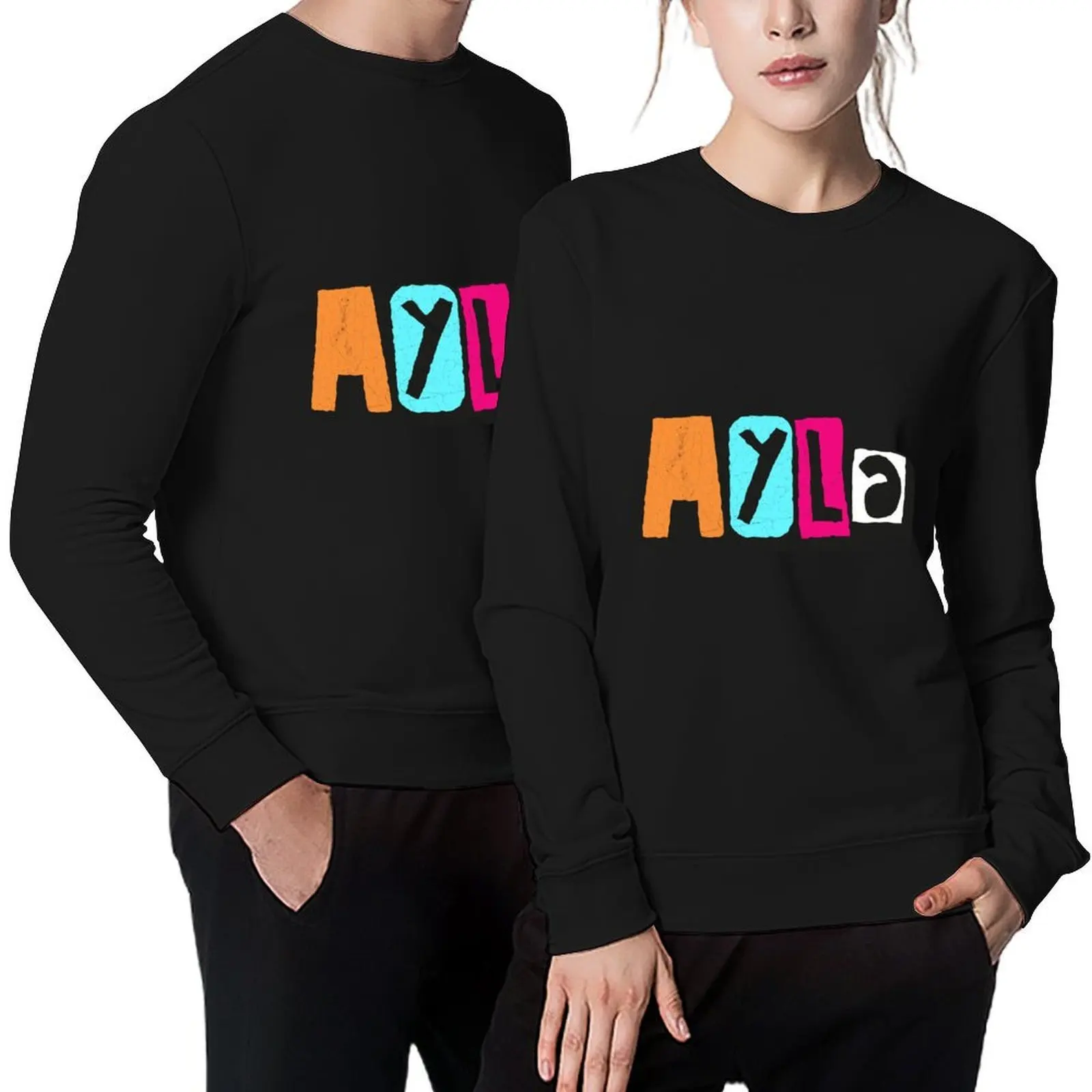 

AYLA Custom Text Birthday Name Pullover men wear autumn clothes mens clothing aesthetic clothing sweatshirts men