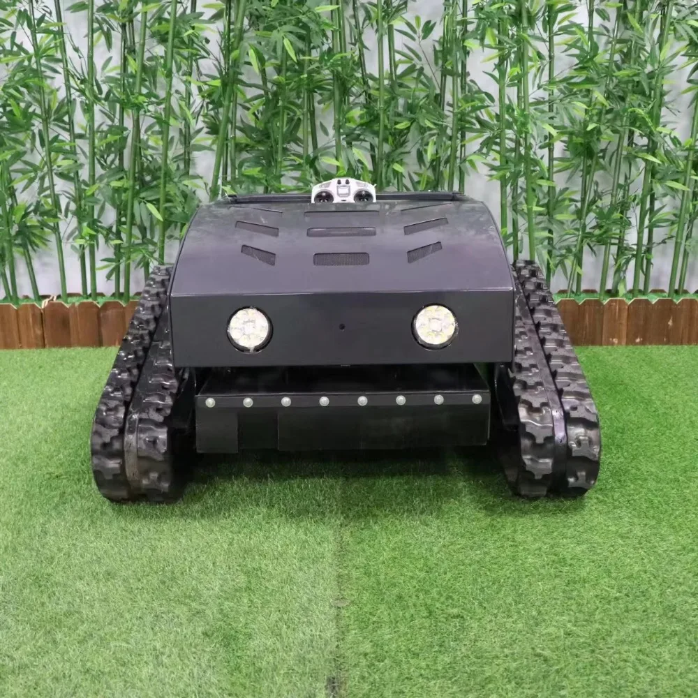 CE EPA Euro 5 Large Tank-style Off-Road Grass Cutter Self-Propelled Crawler Robotic Garden Lawn Mower Zero Turn