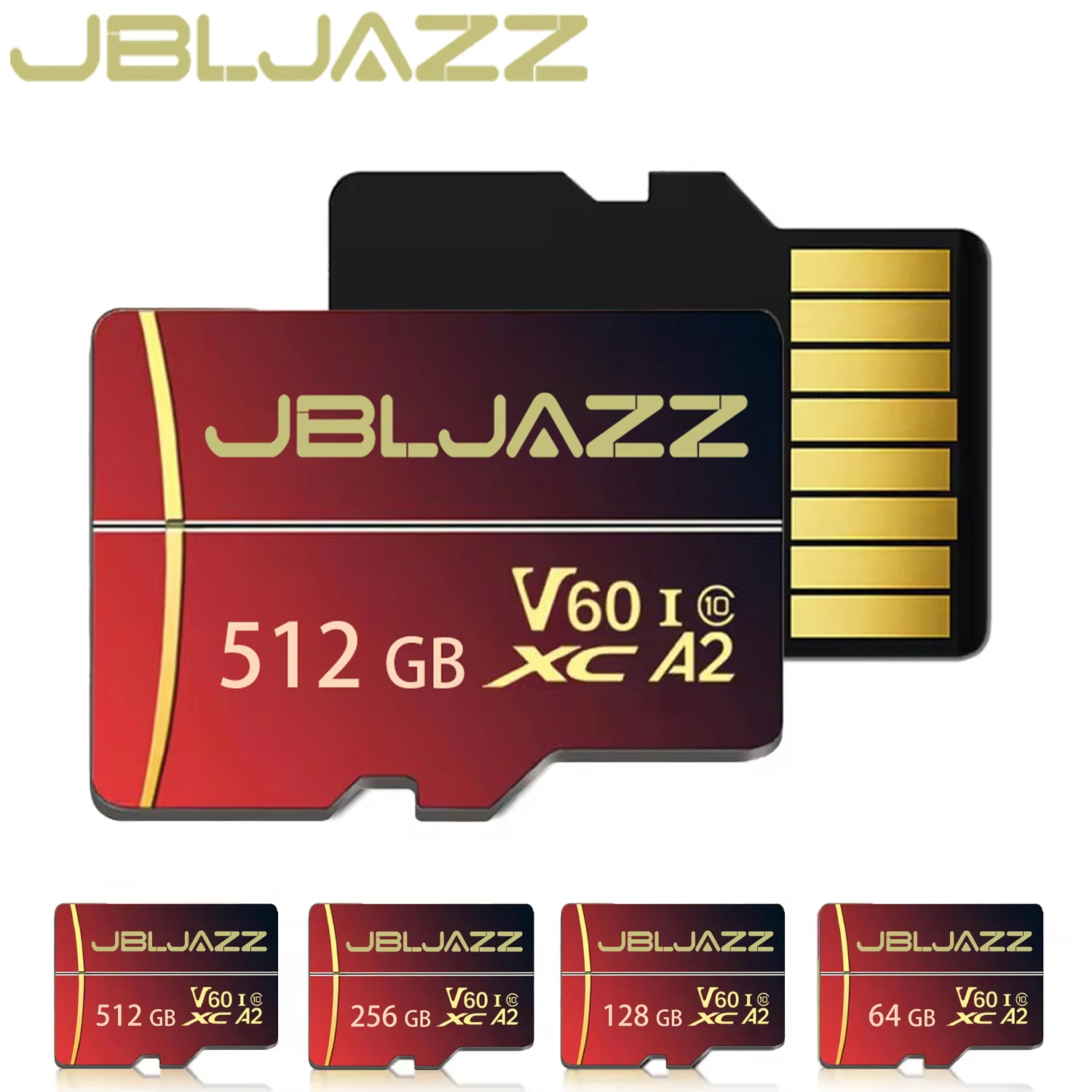 NUEVA Tarjeta de Memoria de 128GB Compatible con 4K V60 Micro SD C10 U3 de Alta Velocidad, Tarjeta de Memoria de 512GB 256GB para Teléfonos Inteligentes, Cámaras y Drones