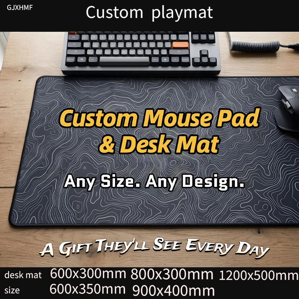Play Mat Custom Mouse Pad Desk Mat Any Size - Personalized Gaming Mousepad 2/3mm Thickness-Photo Logo Anime Large Keyboard Gifts