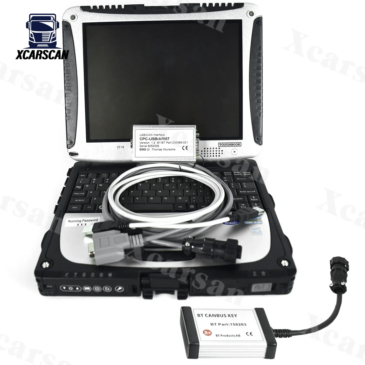 CF19 Laptop For BT canbus key canbus-key 156263 ToyotaBT Service Communication Interface ARM7 forklift truck diagnostic tool