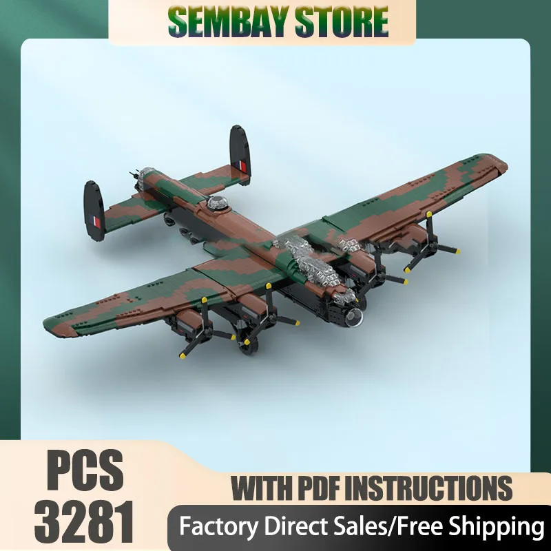 

Fighter Model Moc Building Bricks Modular Engine Heavy Bomber Model Technology Blocks Christmas DIY Toy Construction Gifts