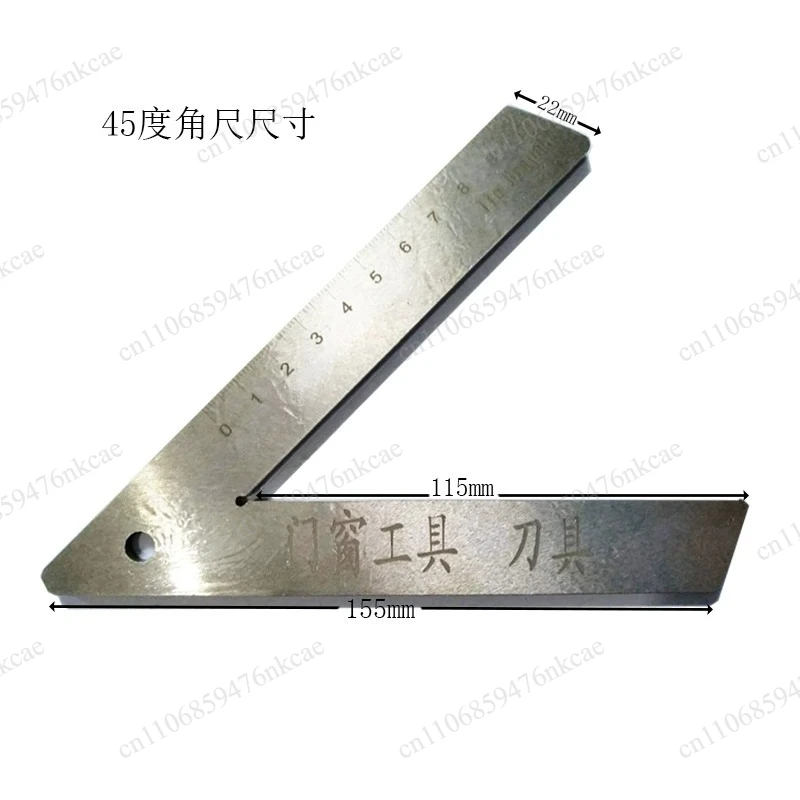 4mm Thickened 45 90 Degree Angle Ruler, Door Window Profile Measuring Ruler