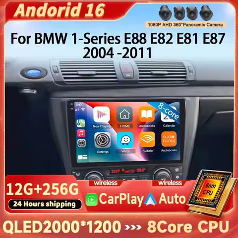 4G Head Unit For BMW 1 Series E81 E82 E87 E88 116i 118i 120i 130i 2004 - 2012 Multimedia BT Player Stereo Android 16 Car Radio