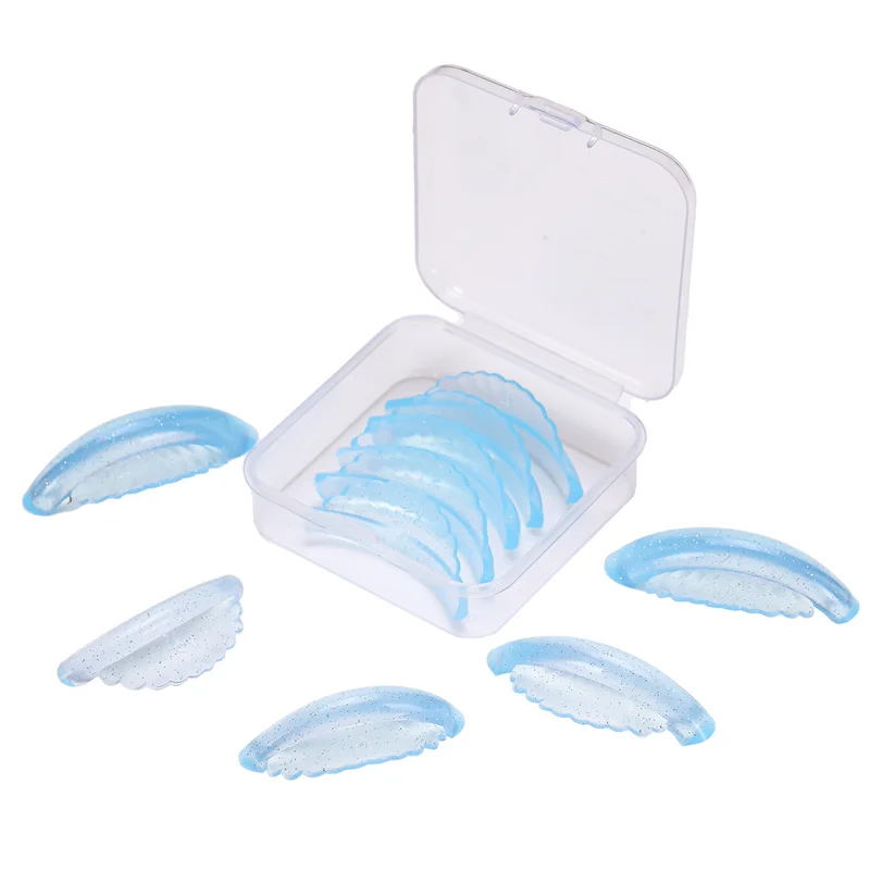 5 Pairs Shell-shape Eyelash Perm Pads Silicone Lash Lifting Rods 3D Eyelash Extension Curler Lash Perm Shield Makeup Accessory