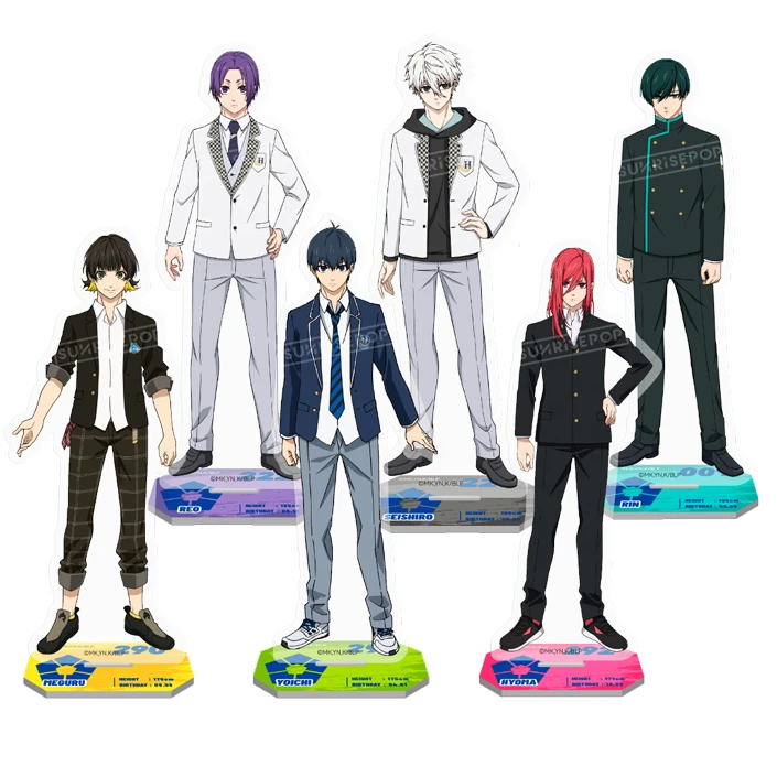 

Anime BLUE LOCK Rin Itoshi Isagi Yoichi Nagi Seishiro Bachira Meguru Mikage Reo Chigiri Hyoma Cosplay Acrylic standing sign Gift