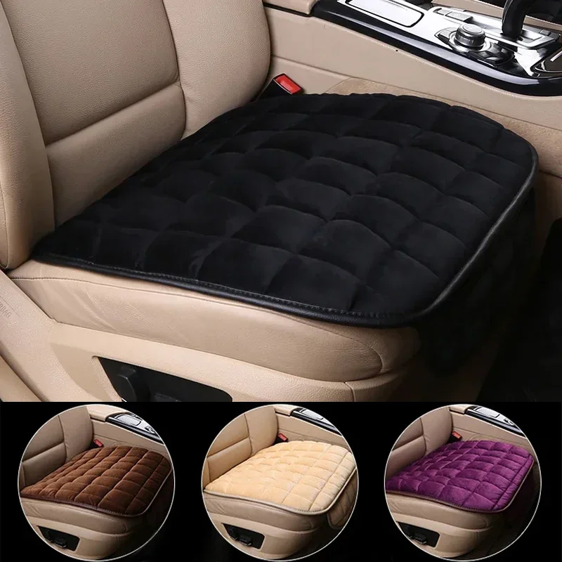 1PC Soft Car Seat Cover Skin-Friendly Plush Automotive Seat Cushion Anti Slip Auto Seat Protector Universal for Sedan Suv