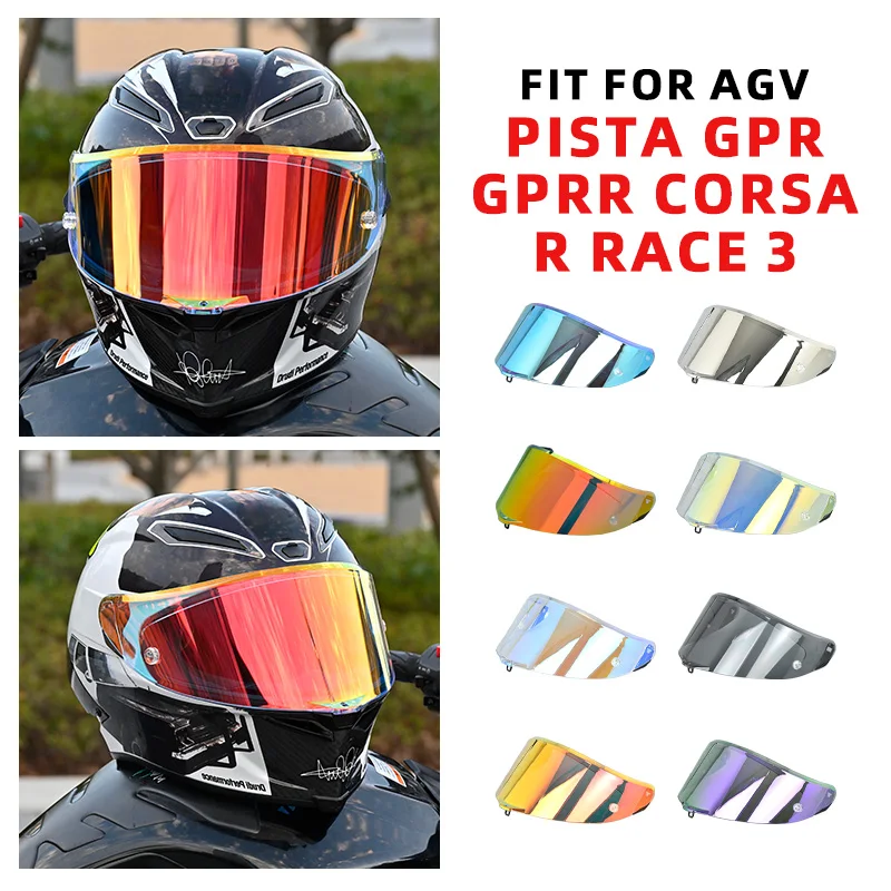 

Motorcycle Helmet Visor Fit for AGV PISTA GPR GPRR CORSA R RACE 3 Helmet Shield Uv Protection Windshield Casco Moto Accessories