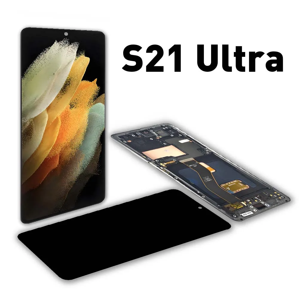 display-lcd-oled-da-68''-per-samsung-s21-ultra-5g-touch-screen-digitalizzatore-per-samsung-s21ultra-sm-g998b-ricambio-schermo-lcd
